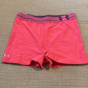 Under Armour Coral and Black Shorts